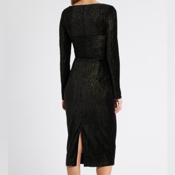 Black Halo Xander Metallic Long Sleeve Sheath Cocktail Dress
#157 - Picture 6 of 10